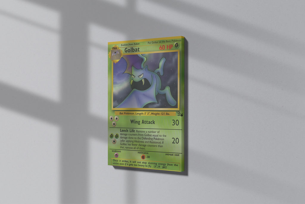 GeekCultcha Pokémon Golbat Premium Canvas Painting Stylish Design