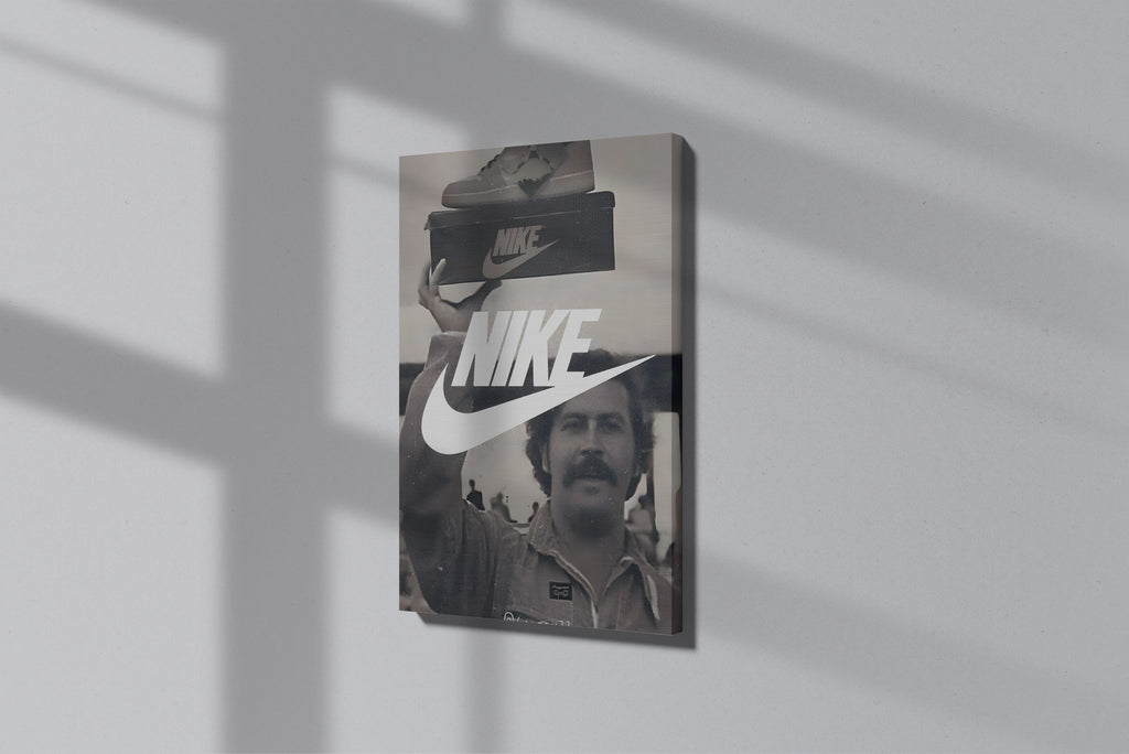 GeekCultcha Nike Retro Style Premium Canvas Print