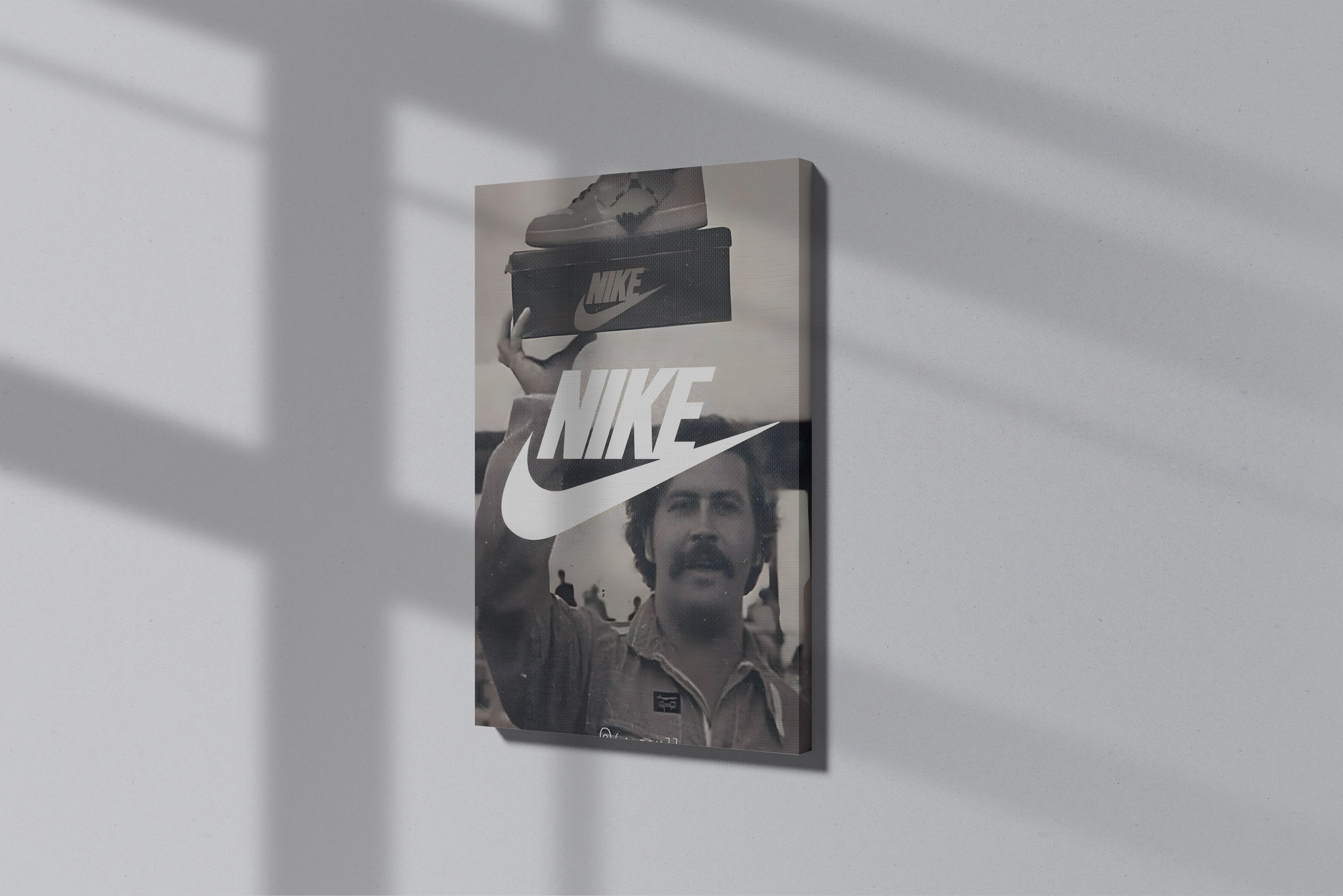 GeekCultcha Nike Retro Style Premium Canvas Print