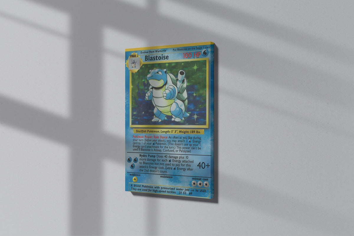 GeekCultcha Pokémon Blastoise Premium Canvas Print