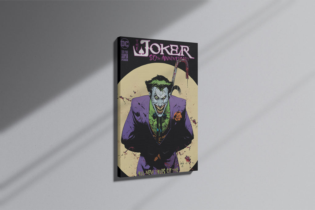 GeekCultcha DC Comics Joker 80th Anniversary Premium Canvas Print