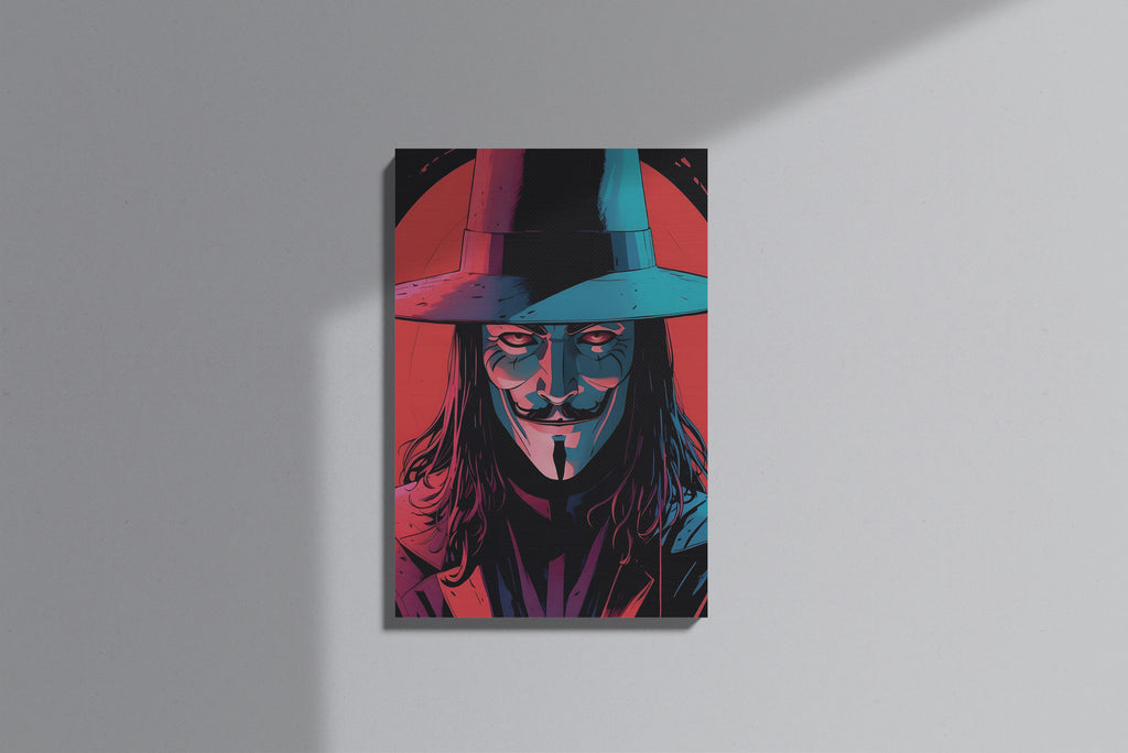GeekCultcha V for Vendetta V Premium Canvas Print