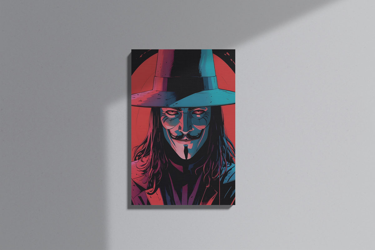 GeekCultcha V for Vendetta V Premium Canvas Print