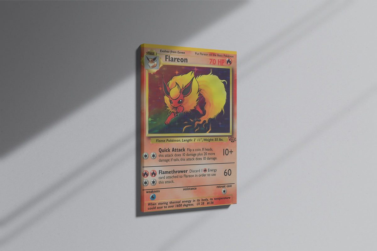 GeekCultcha Pokémon Flareon Premium Canvas Print