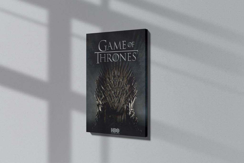 GeekCultcha Game of Thrones Iron Throne Themed Premium Canvas Painting