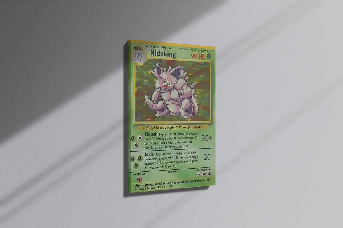 GeekCultcha Pokémon Nidoking Premium Canvas Print