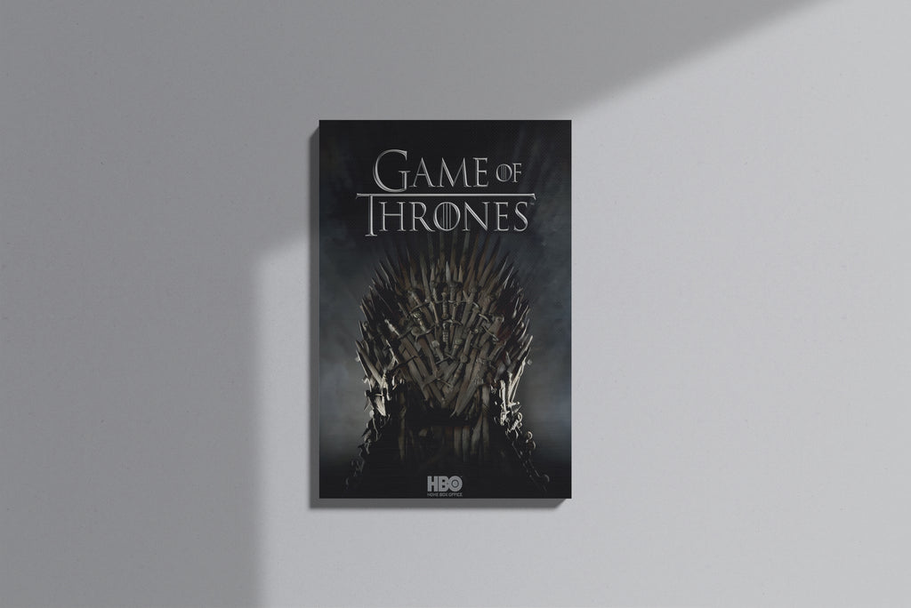 GeekCultcha Game of Thrones Iron Throne Themed Premium Canvas Painting