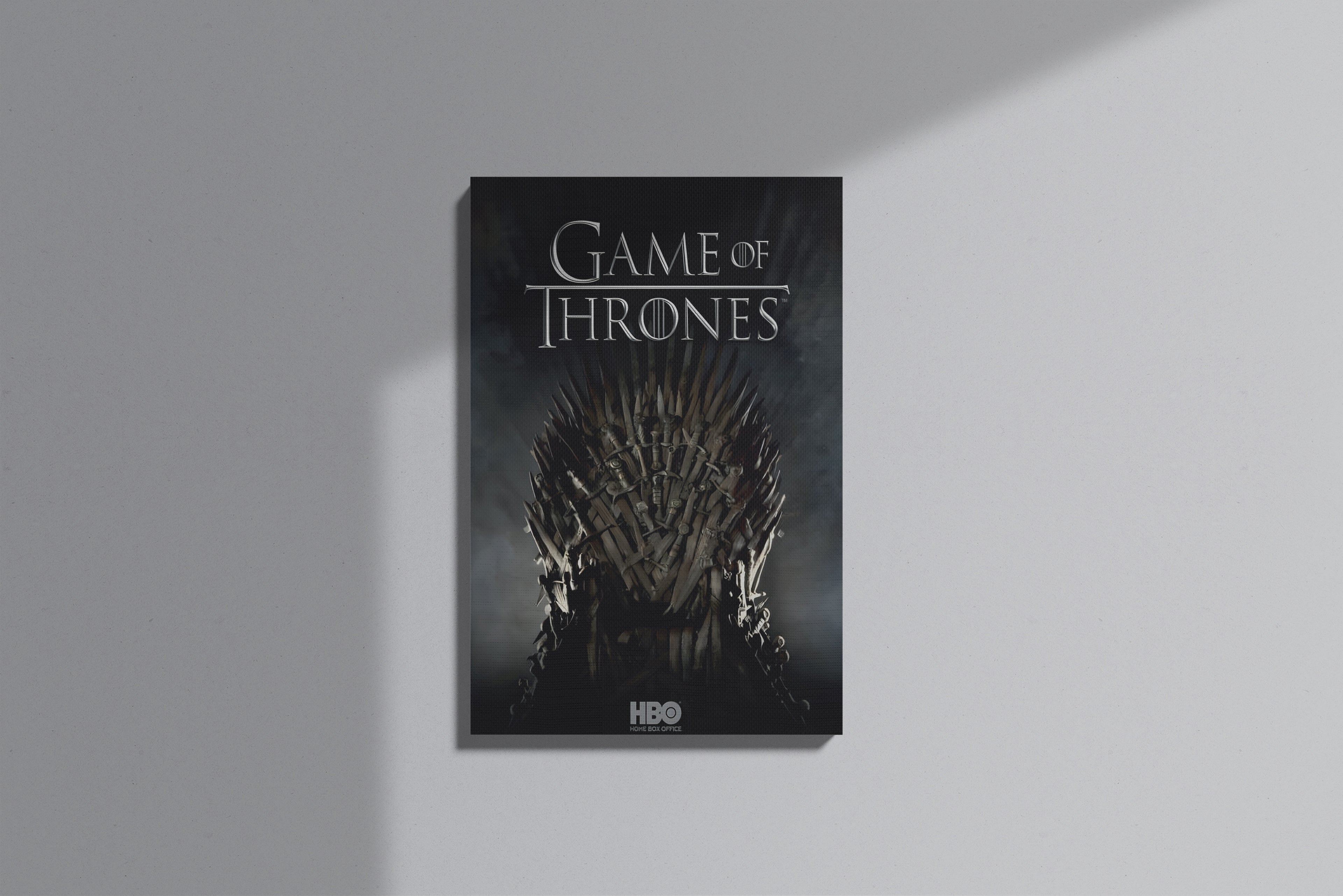 GeekCultcha Game of Thrones Iron Throne Themed Premium Canvas Painting