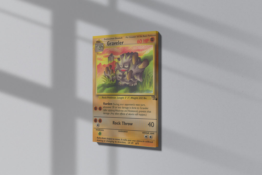 GeekCultcha Pokémon Graveler Premium Canvas Print
