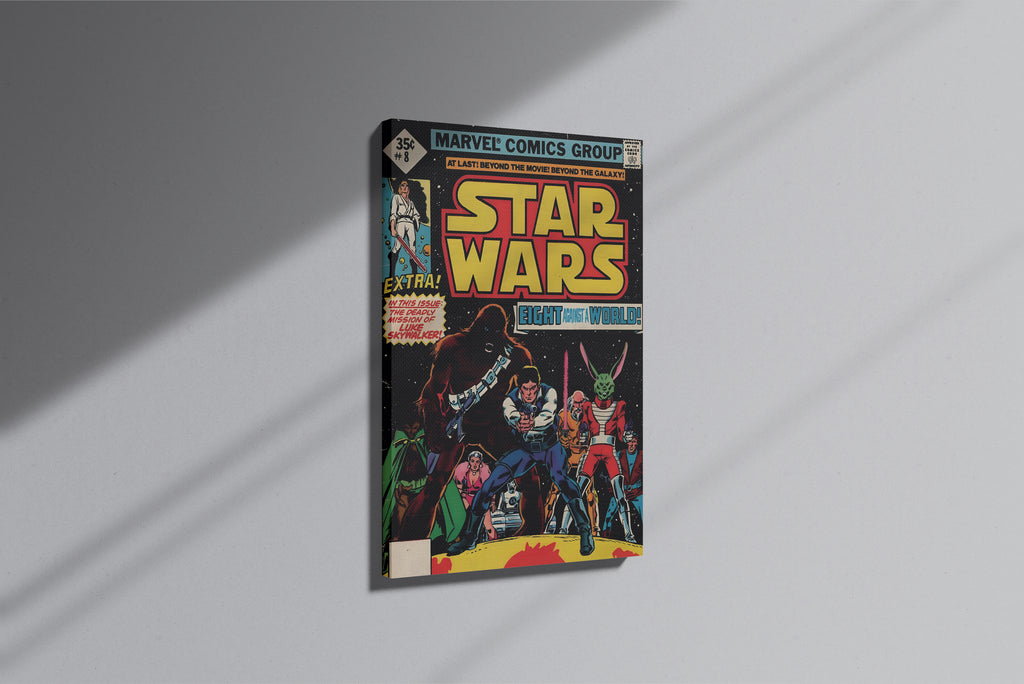 GeekCultcha Star Wars Luke Skywalker Premium Canvas Print