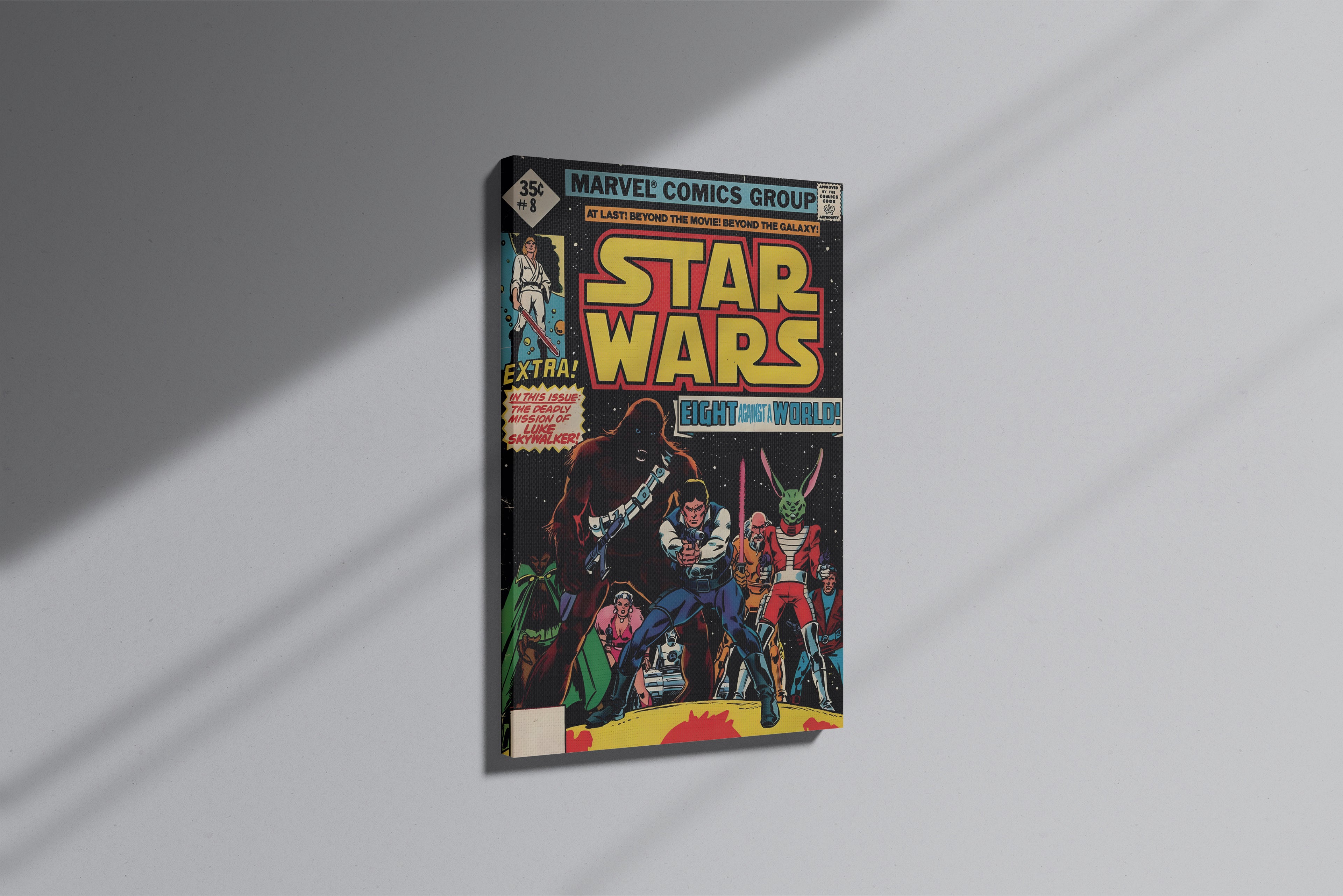 GeekCultcha Star Wars Luke Skywalker Premium Canvas Print