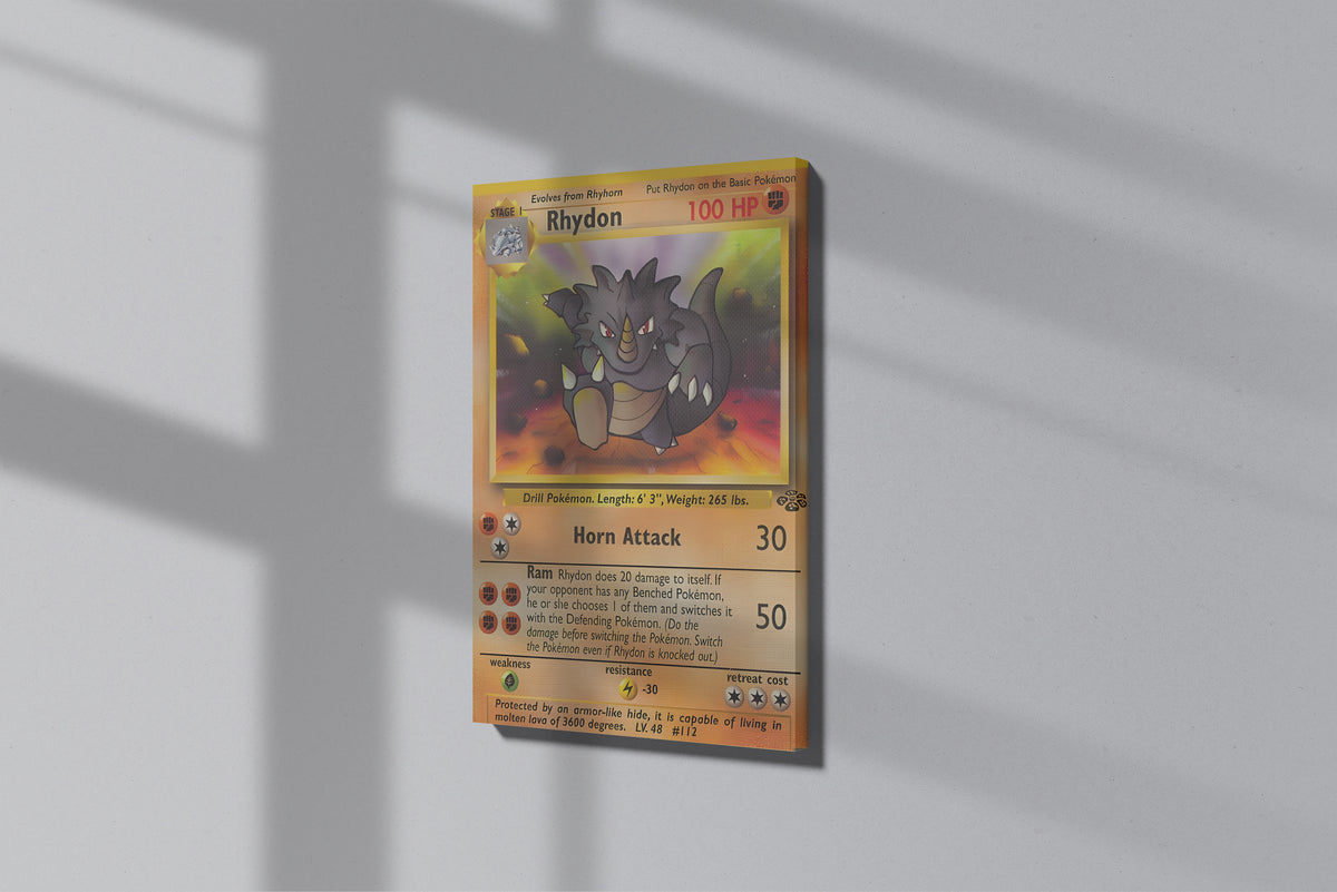 GeekCultcha Pokémon Rhydon Premium Canvas Print