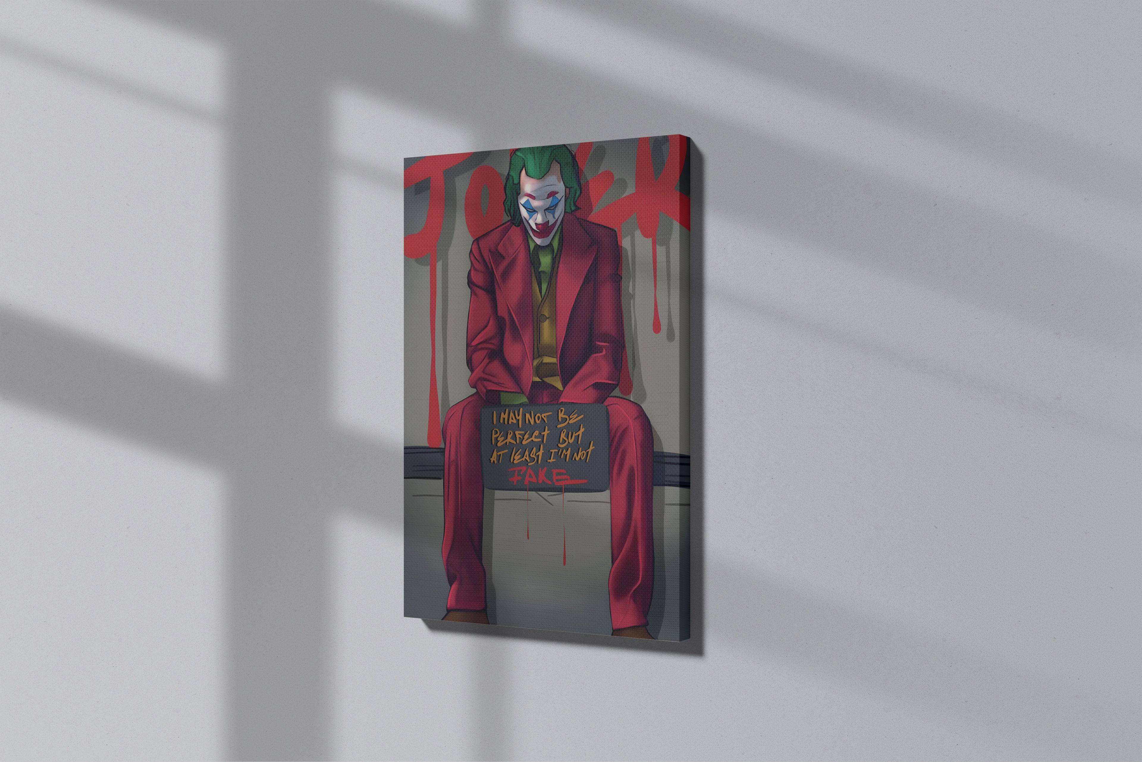 GeekCultcha DC Comics Joker Premium Canvas Print