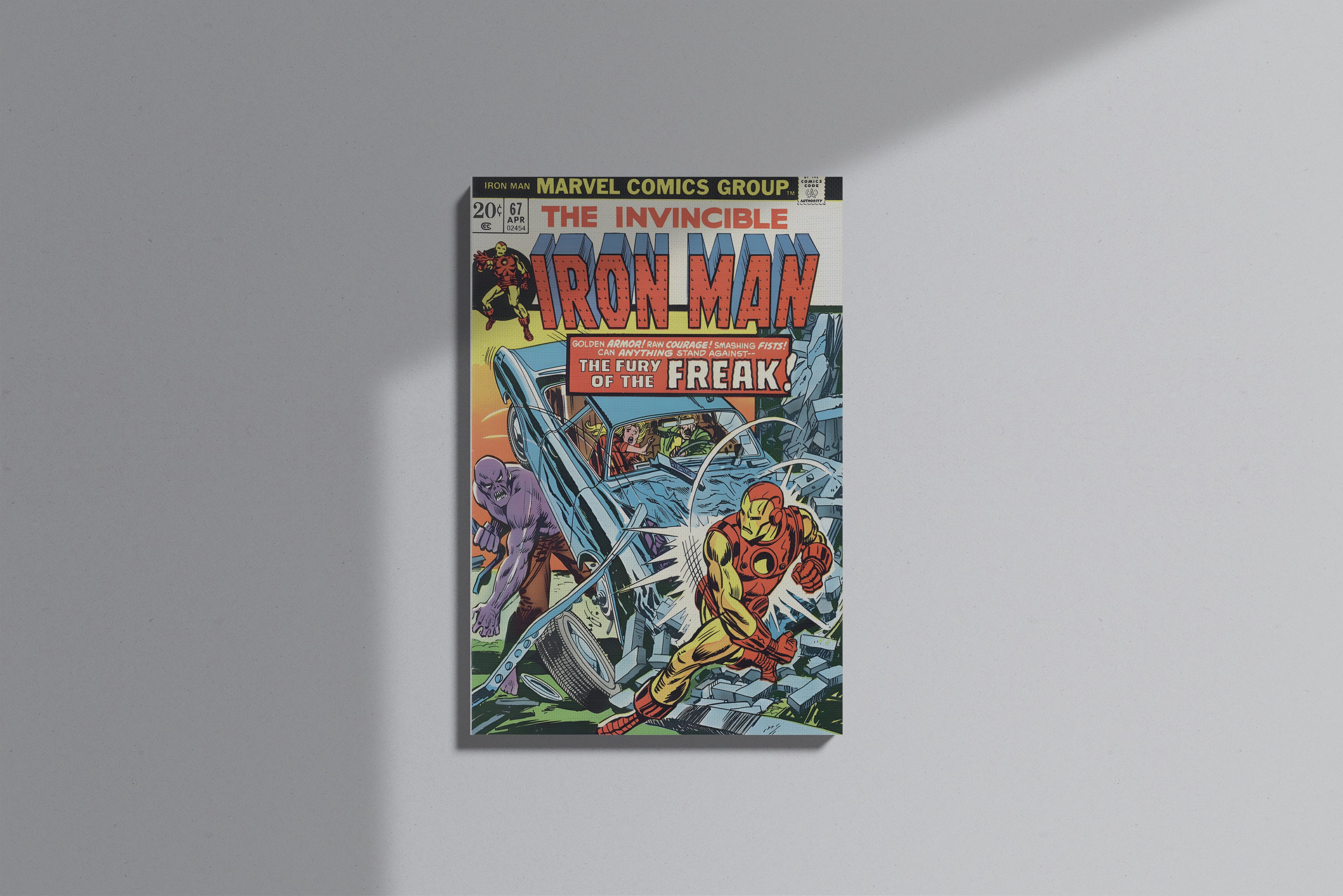 GeekCultcha Marvel Iron Man The Invincible Premium Canvas Print