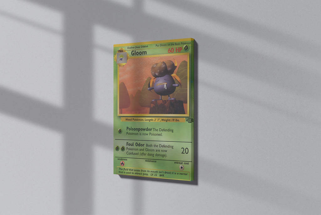 GeekCultcha Pokémon Gloom Themed Premium Canvas Painting