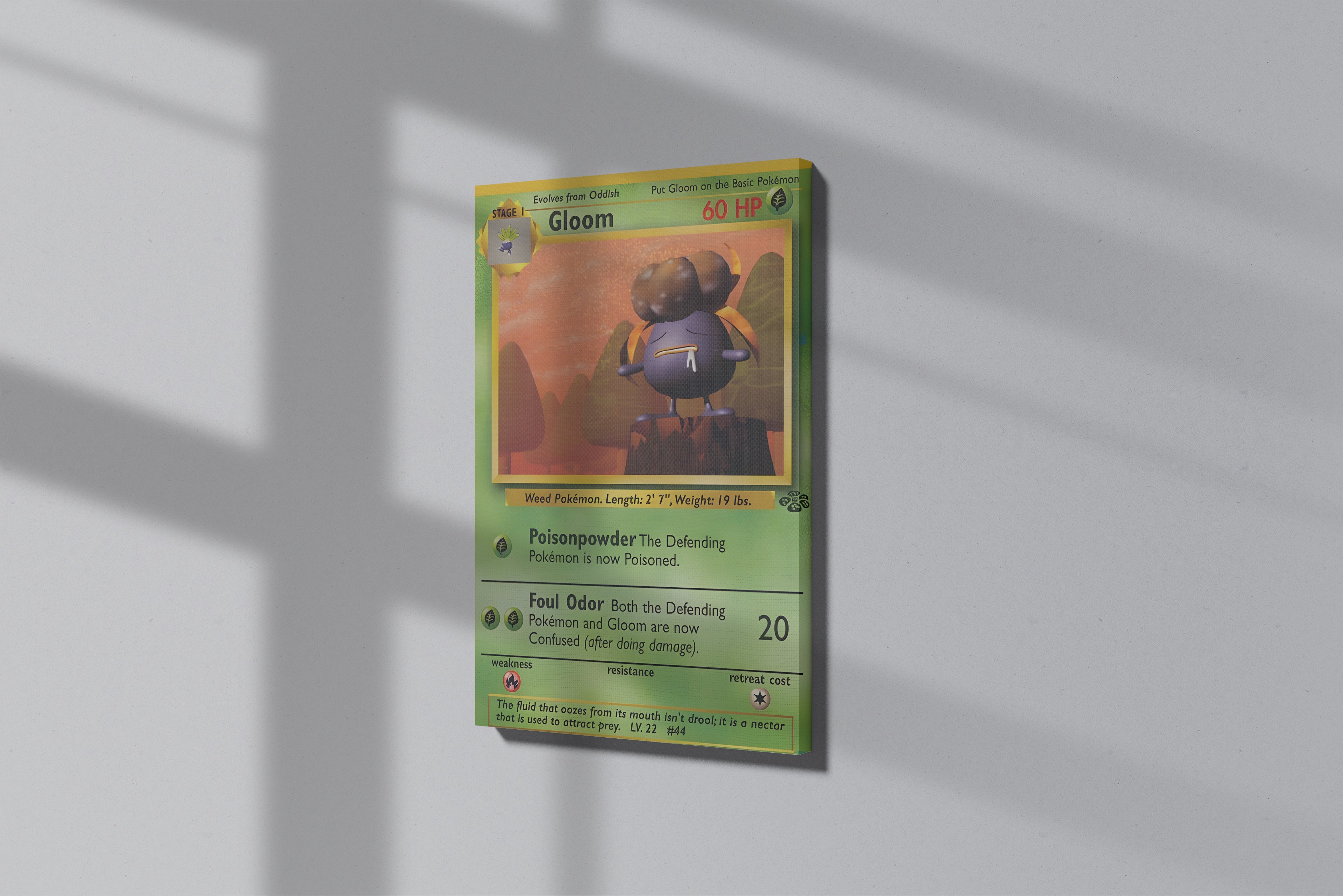 GeekCultcha Pokémon Gloom Themed Premium Canvas Painting