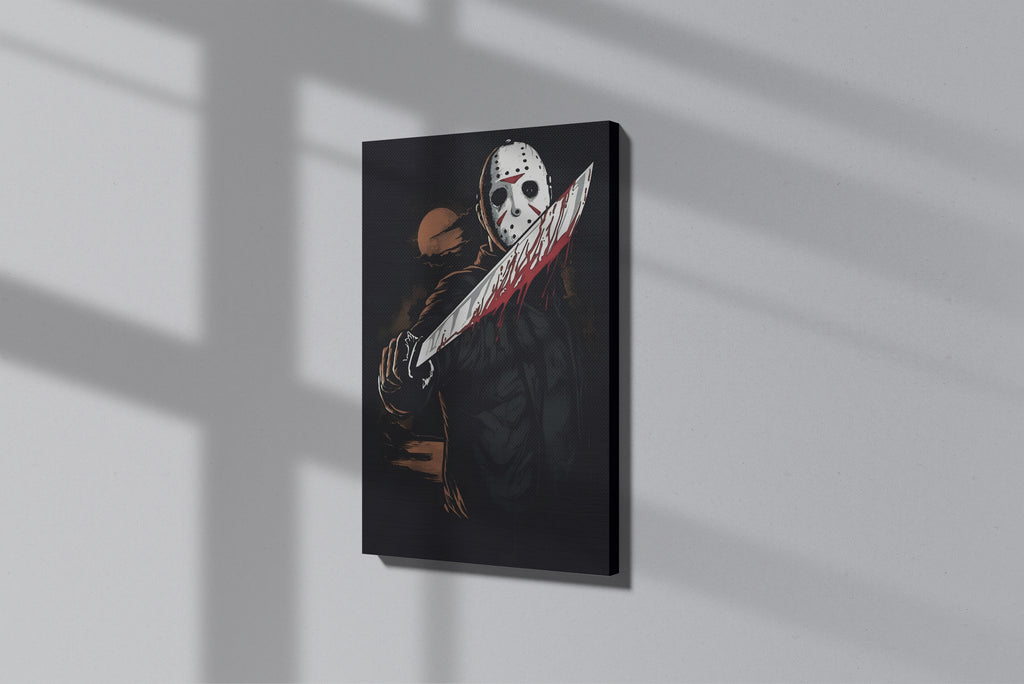GeekCultcha Friday the 13th Jason Voorhees Premium Canvas Print