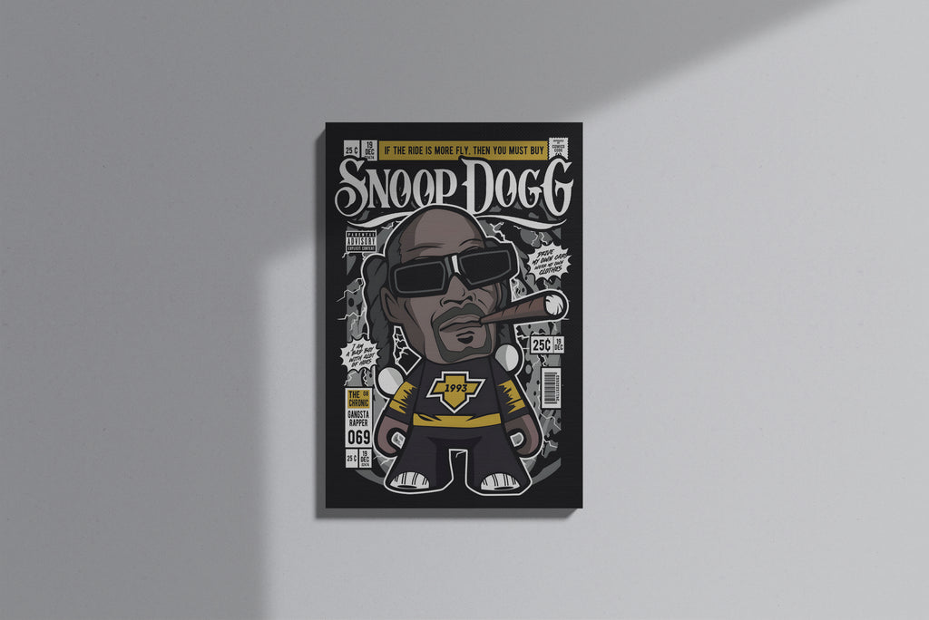 GeekCultcha Snoop Dogg Themed Premium Canvas Painting