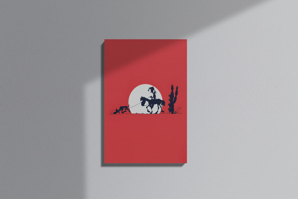 GeekCultcha Lucky Luke and the Daltons Premium Canvas Print
