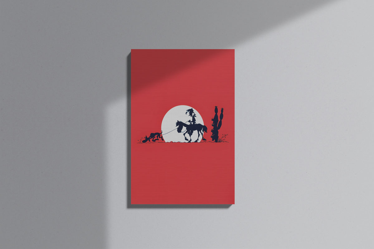 GeekCultcha Lucky Luke and the Daltons Premium Canvas Print