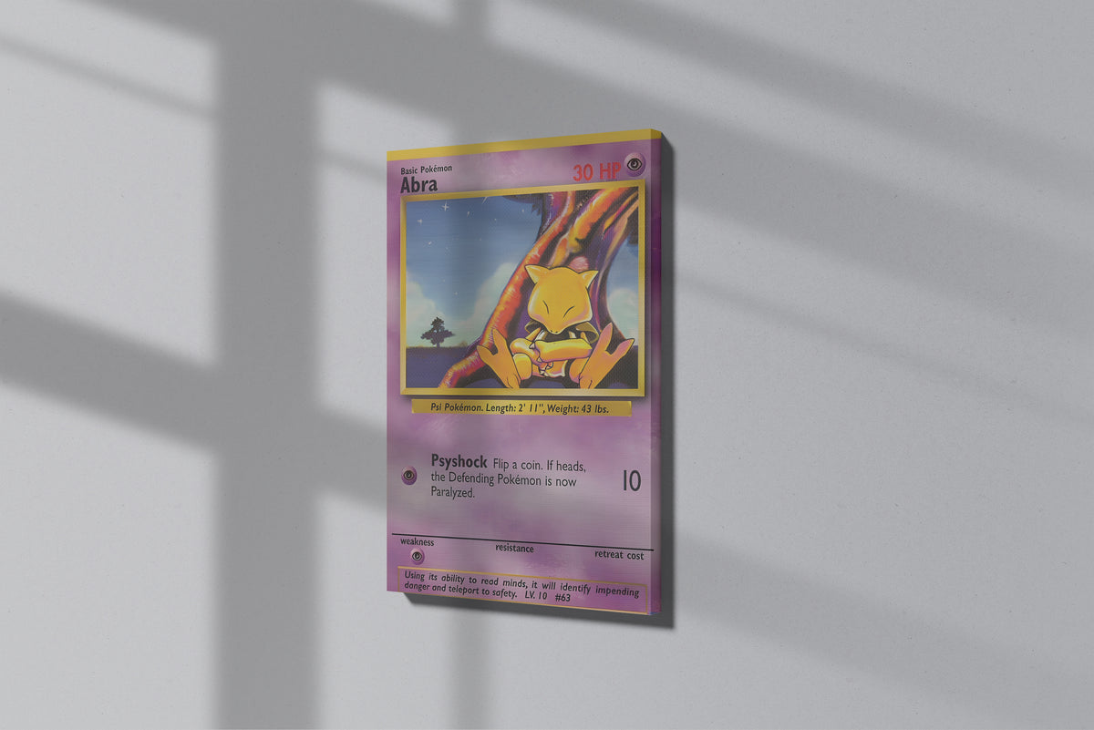 GeekCultcha Pokémon Abra Premium Canvas Print