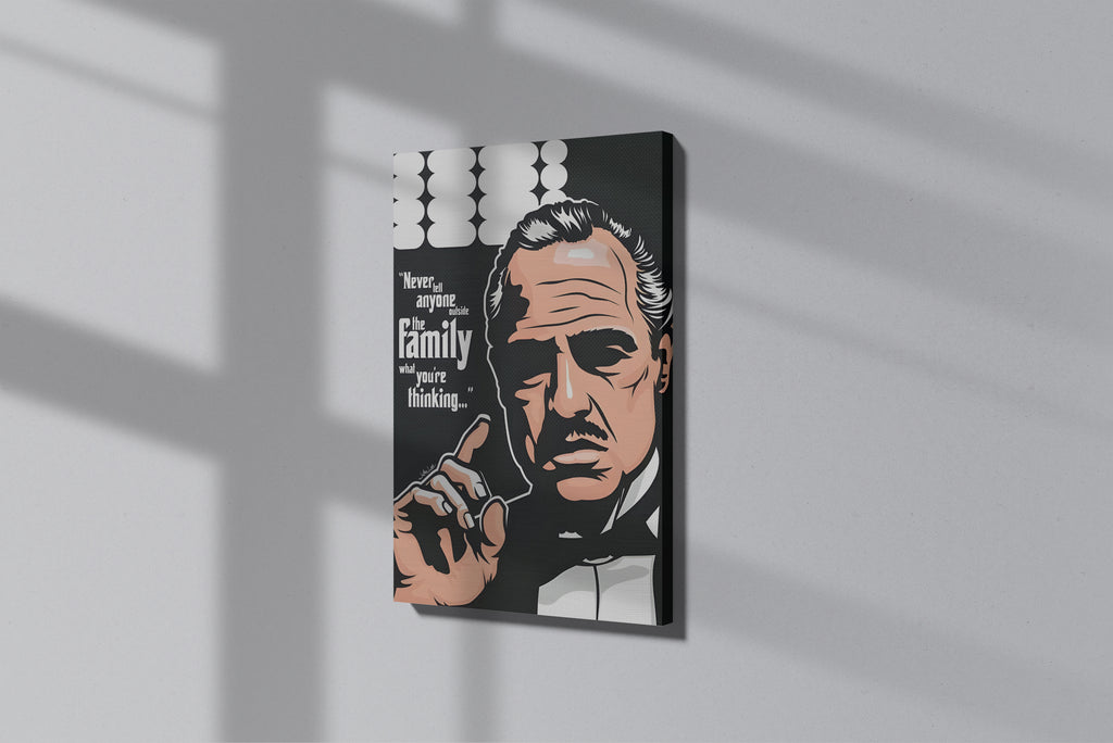 GeekCultcha The Godfather Vito Corleone Premium Canvas Print