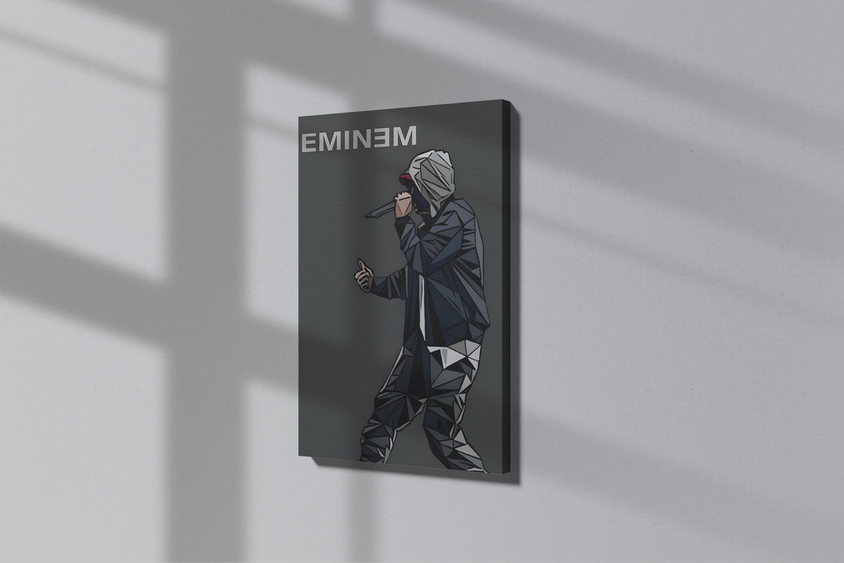 GeekCultcha Eminem Concert Style Premium Canvas Print