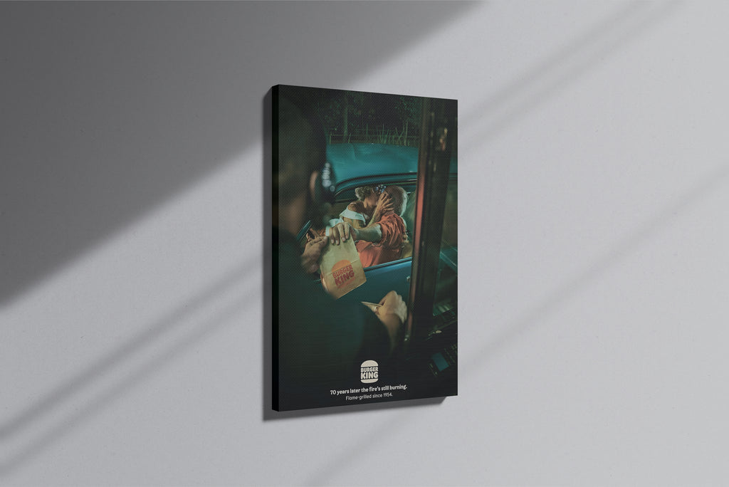 GeekCultcha Burger King Theme Premium Canvas Print