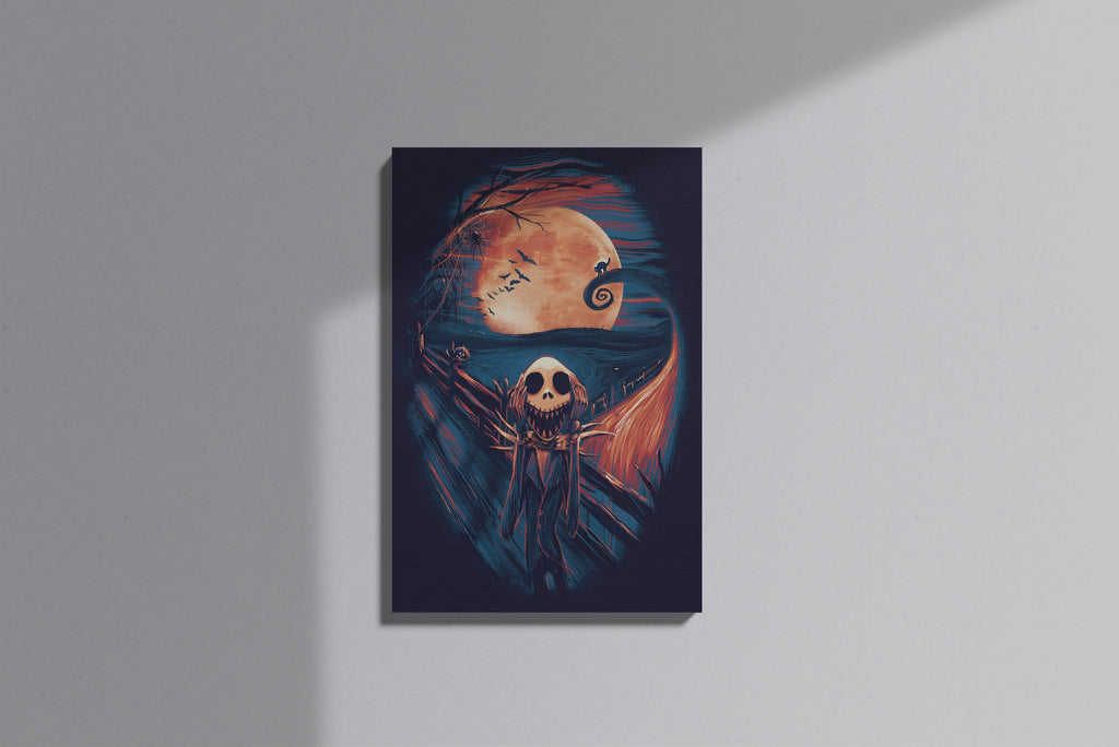 GeekCultcha Nightmare Before Christmas Jack Skellington Premium Canvas Print