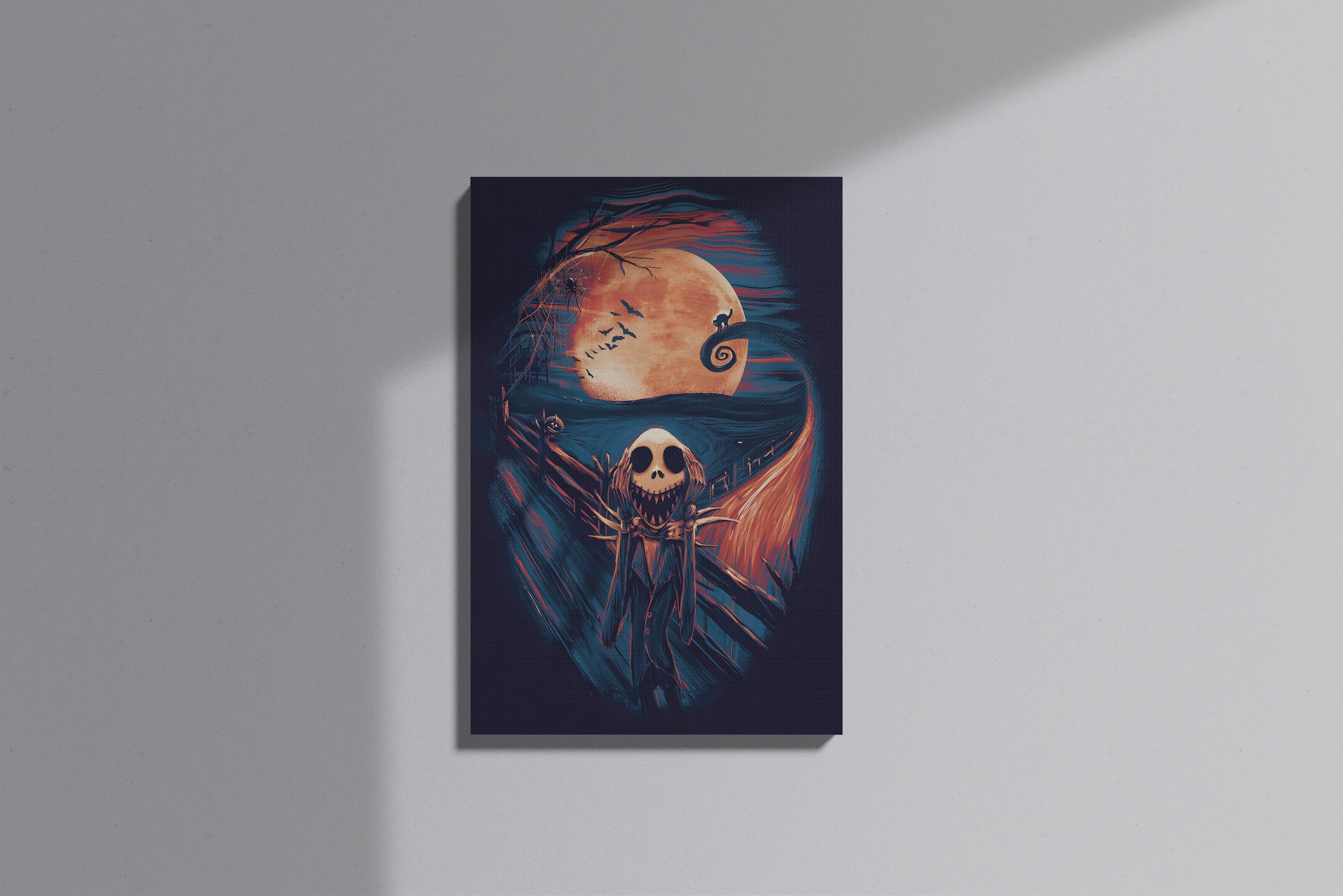 GeekCultcha Nightmare Before Christmas Jack Skellington Premium Canvas Print