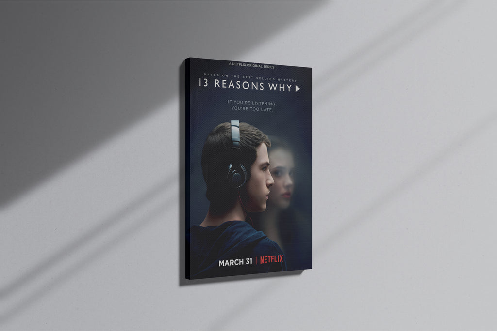 GeekCultcha 13 Reasons Why Series Premium Canvas Painting
