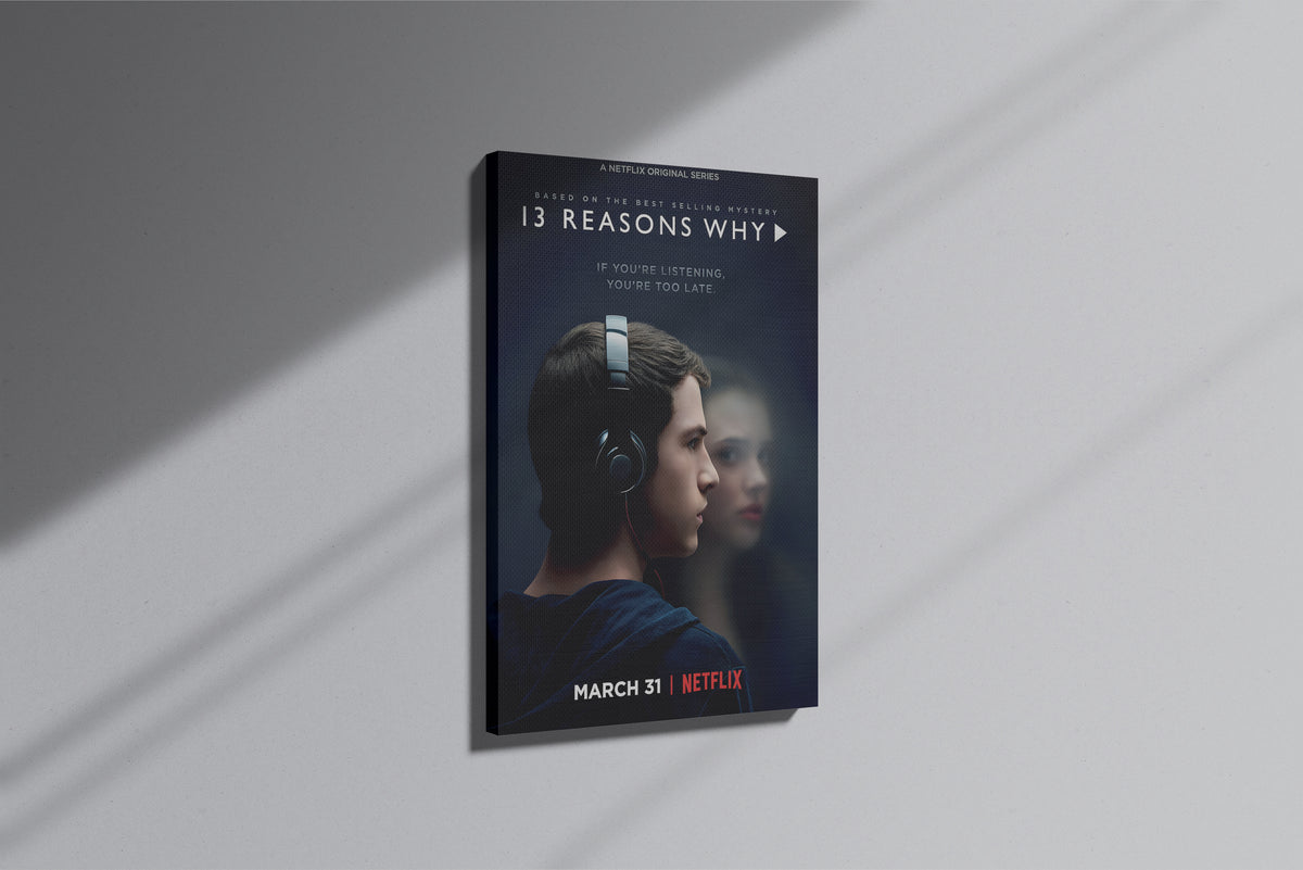 GeekCultcha 13 Reasons Why Series Premium Canvas Painting