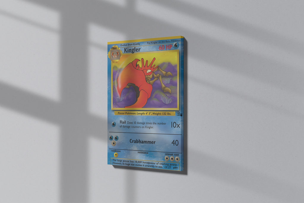 GeekCultcha Pokémon Kingler Premium Canvas Print