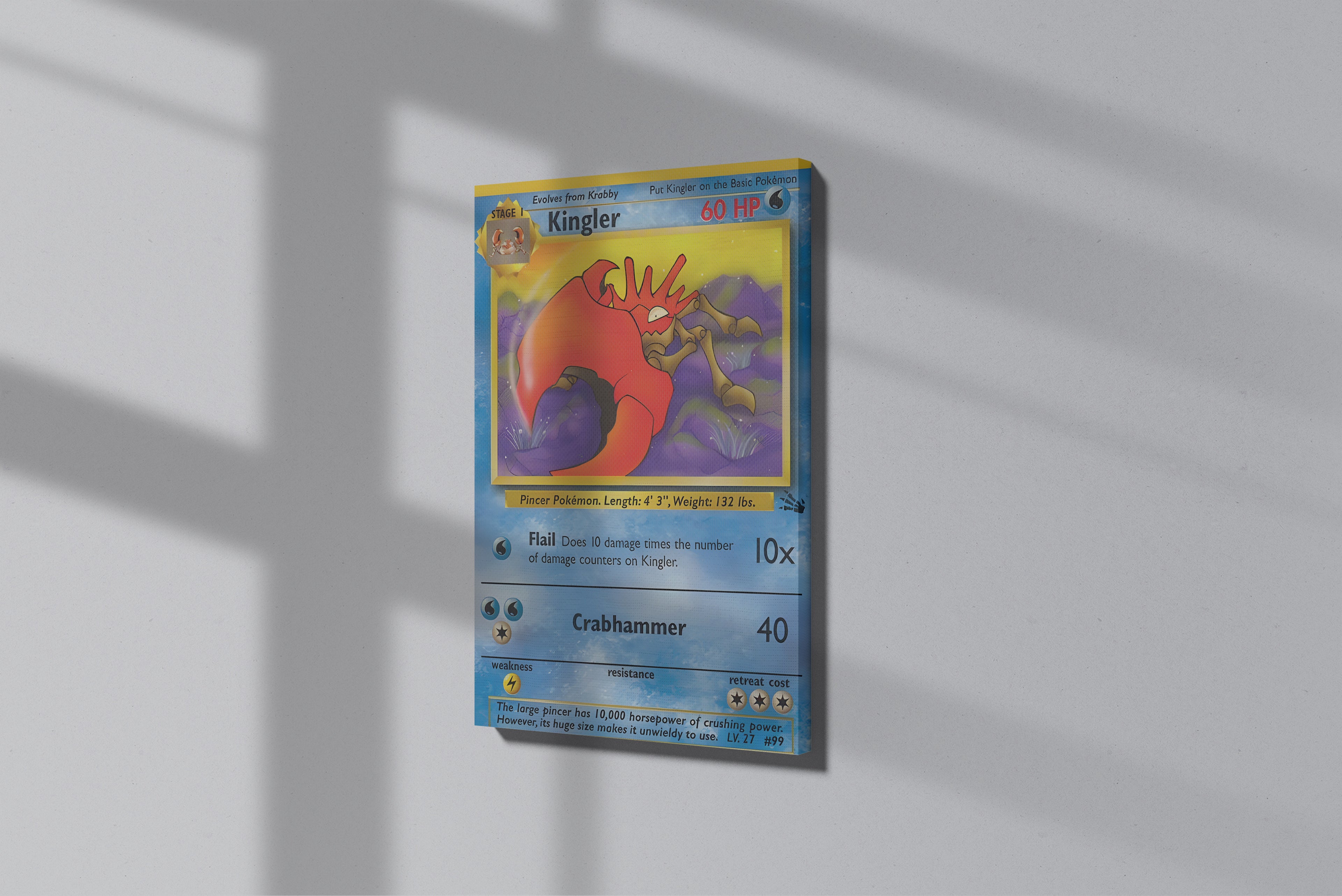 GeekCultcha Pokémon Kingler Premium Canvas Print