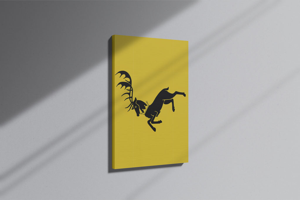 GeekCultcha Game of Thrones House Baratheon Canvas Print Minimalist