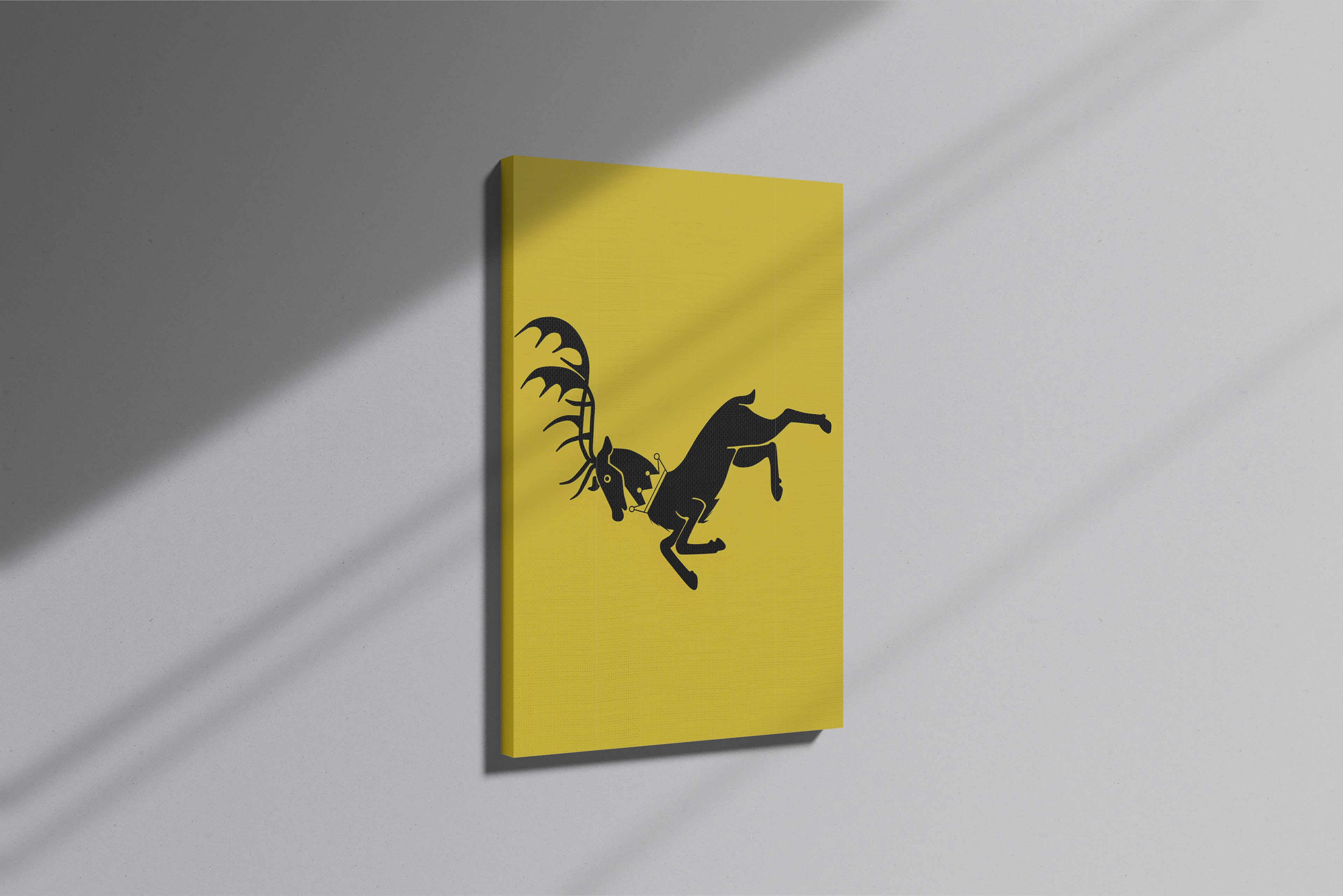 GeekCultcha Game of Thrones House Baratheon Canvas Print Minimalist