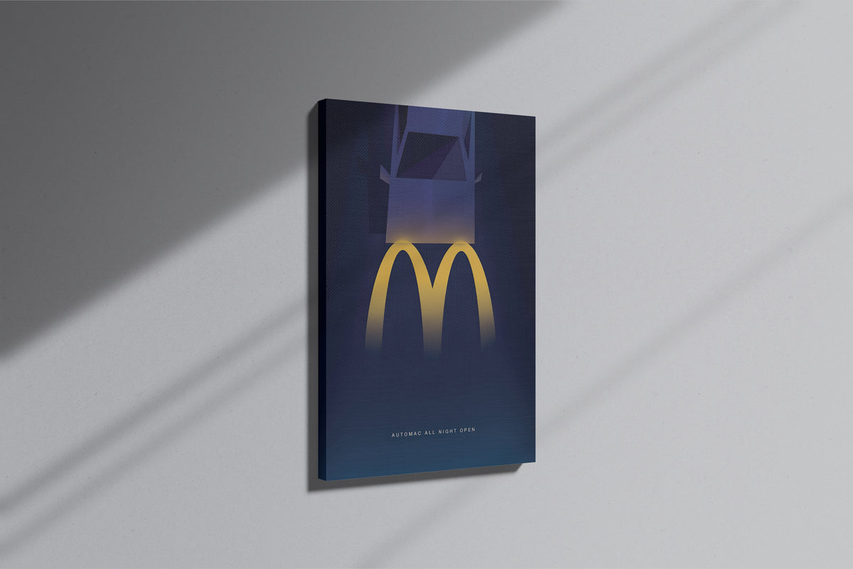 GeekCultcha McDonald's Fast Food Themed Premium Canvas Print