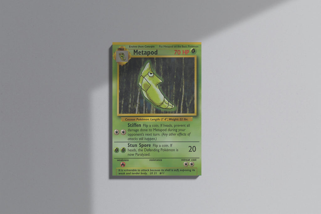 GeekCultcha Pokémon Metapod Premium Canvas Print