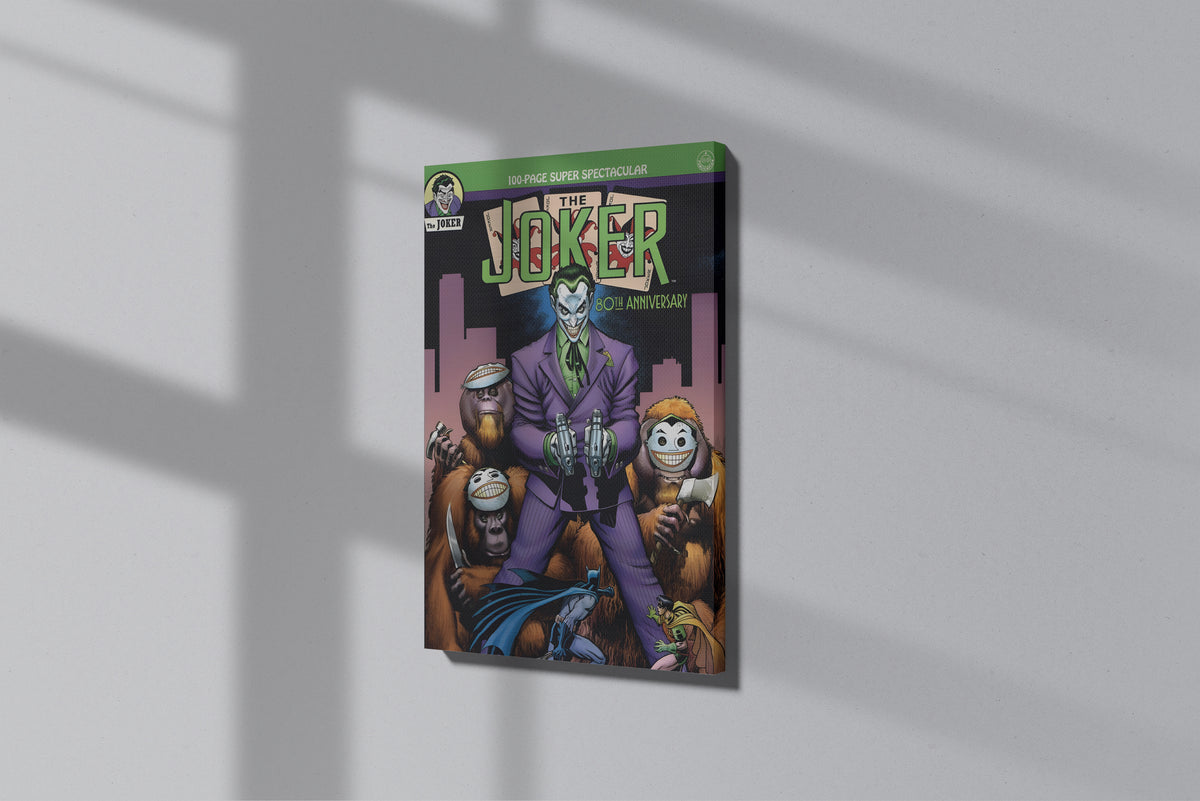 GeekCultcha DC Comics Joker 80th Anniversary Premium Canvas Painting