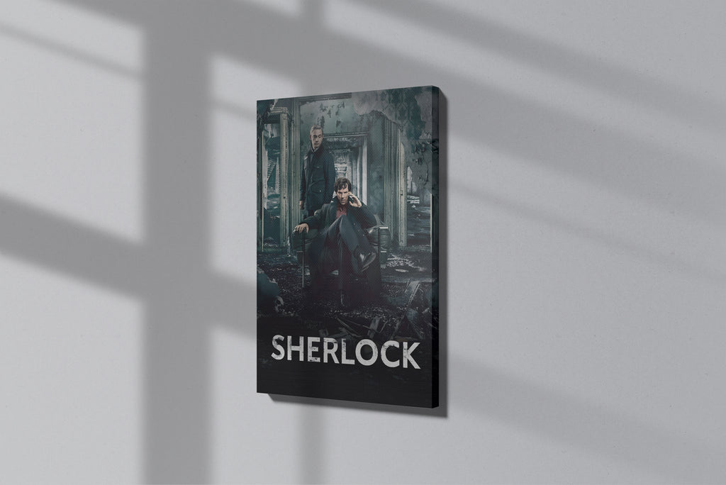 GeekCultcha Sherlock Series Sherlock and Watson Premium Canvas Painting