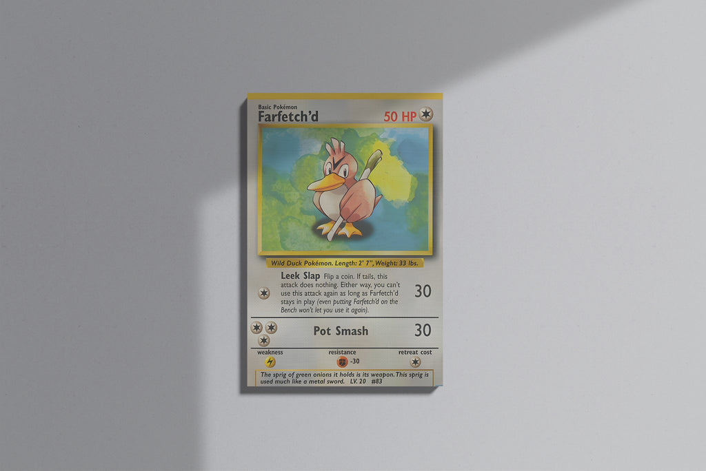 GeekCultcha Pokémon Farfetch'd Premium Canvas Print