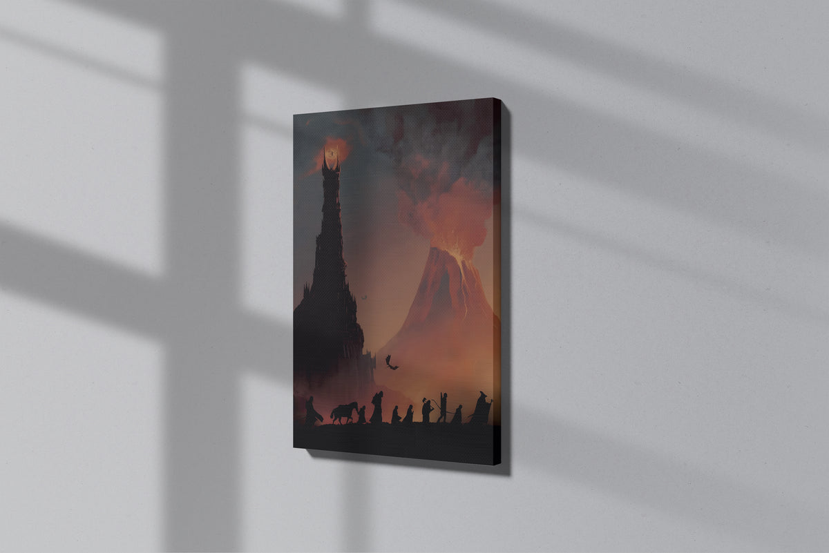 GeekCultcha Lord of the Rings Tolkien Themed Premium Canvas Painting