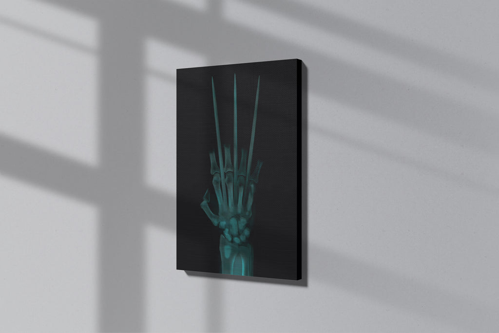 GeekCultcha Marvel Wolverine X-ray Themed Premium Canvas Painting