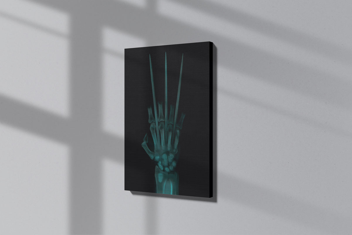 GeekCultcha Marvel Wolverine X-ray Themed Premium Canvas Painting
