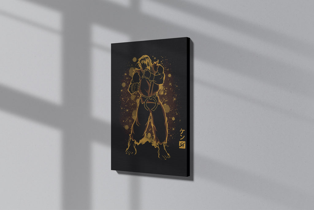 GeekCultcha Street Fighter Ken Premium Canvas Print