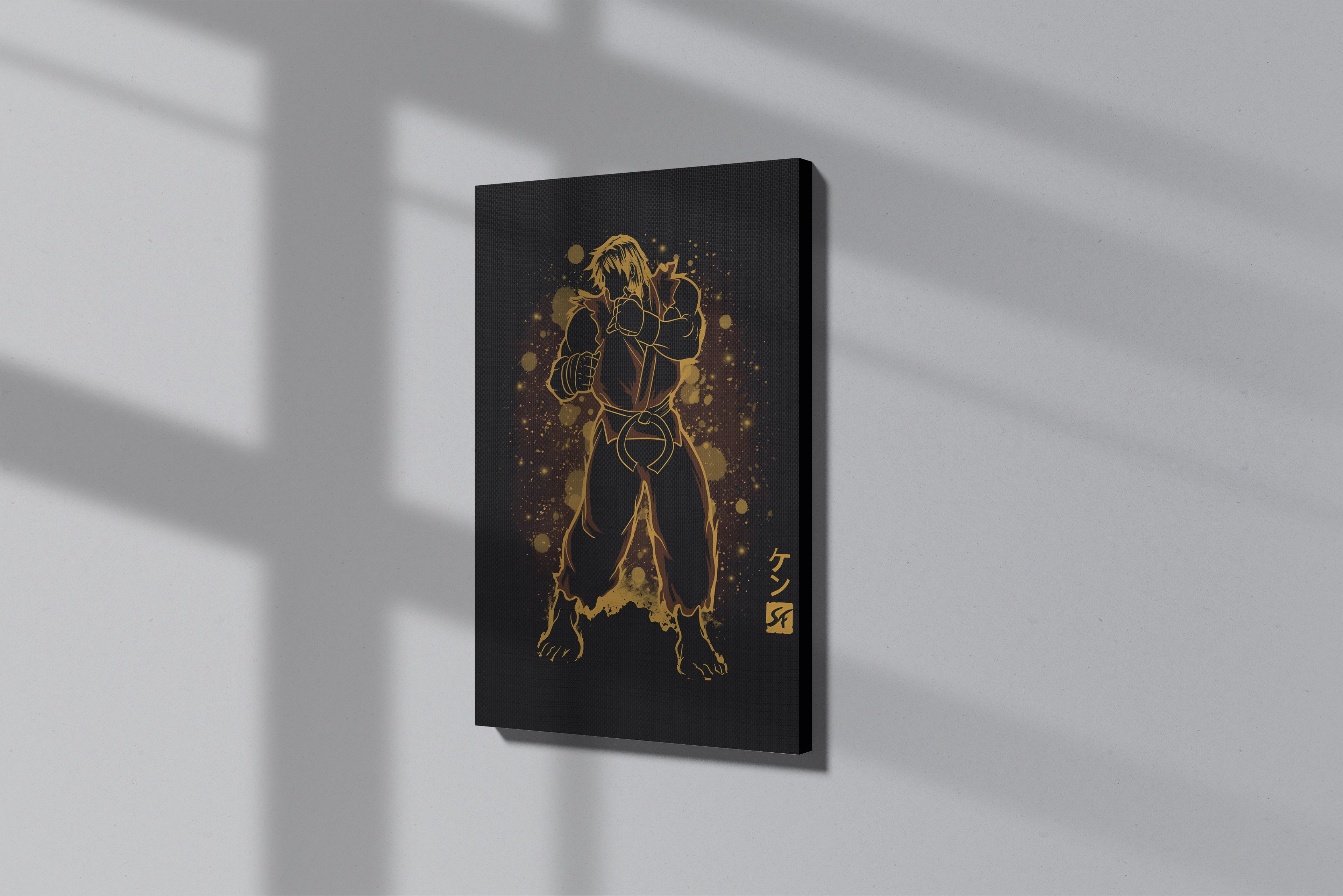 GeekCultcha Street Fighter Ken Premium Canvas Print