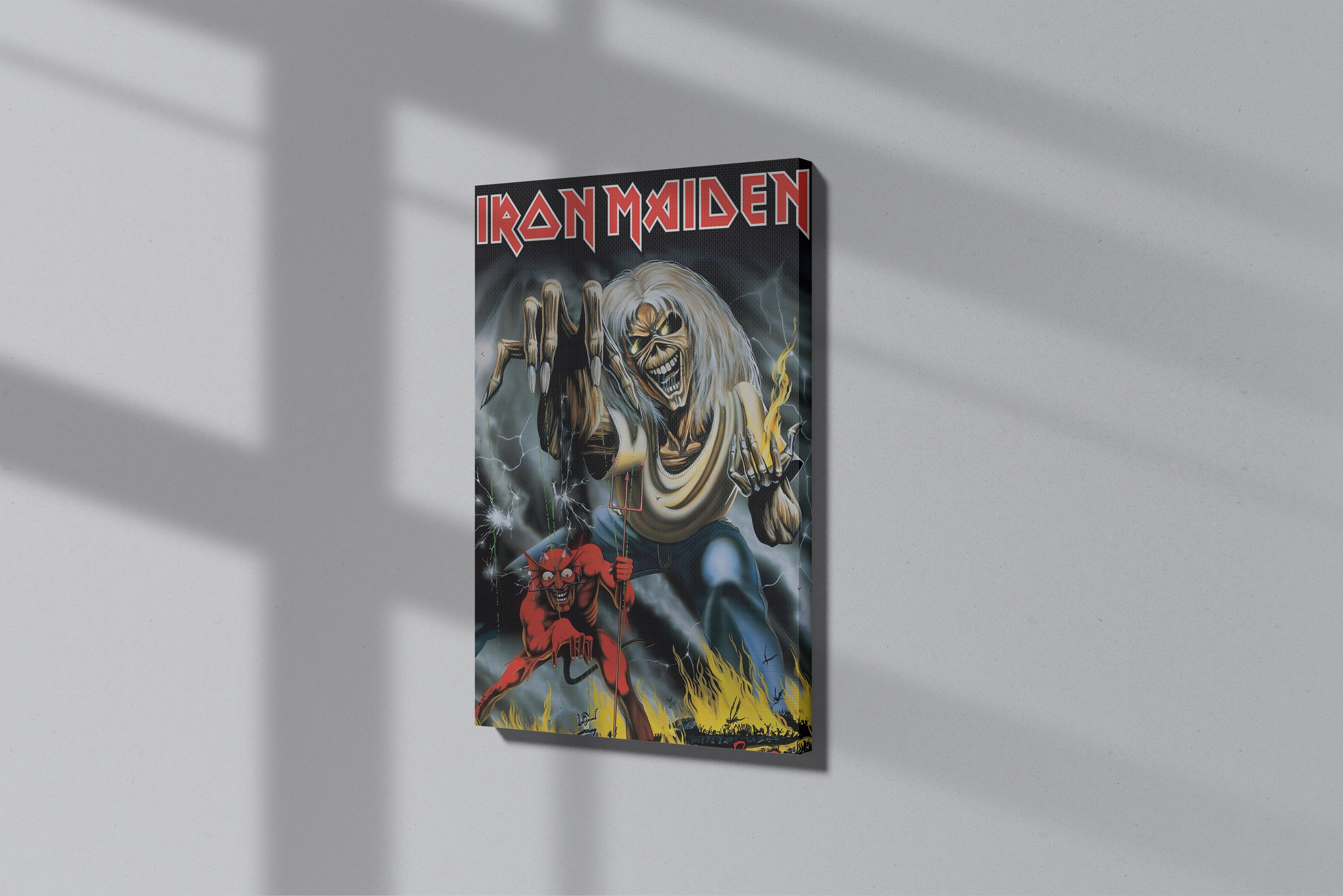 GeekCultcha Iron Maiden Eddie Premium Canvas Print