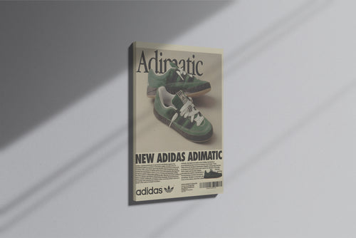 GeekCultcha Adidas Adimatic Sneakers Premium Canvas Print
