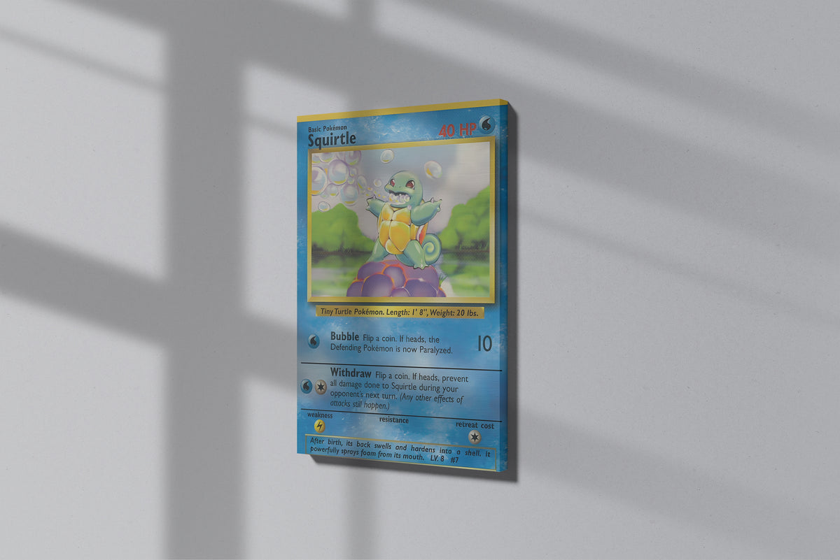 GeekCultcha Pokémon Squirtle Premium Canvas Print