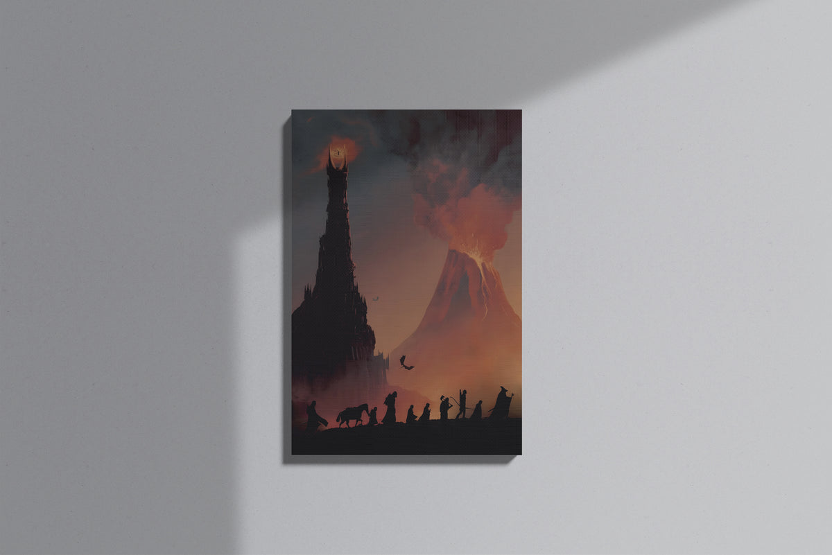 GeekCultcha Lord of the Rings Tolkien Themed Premium Canvas Painting
